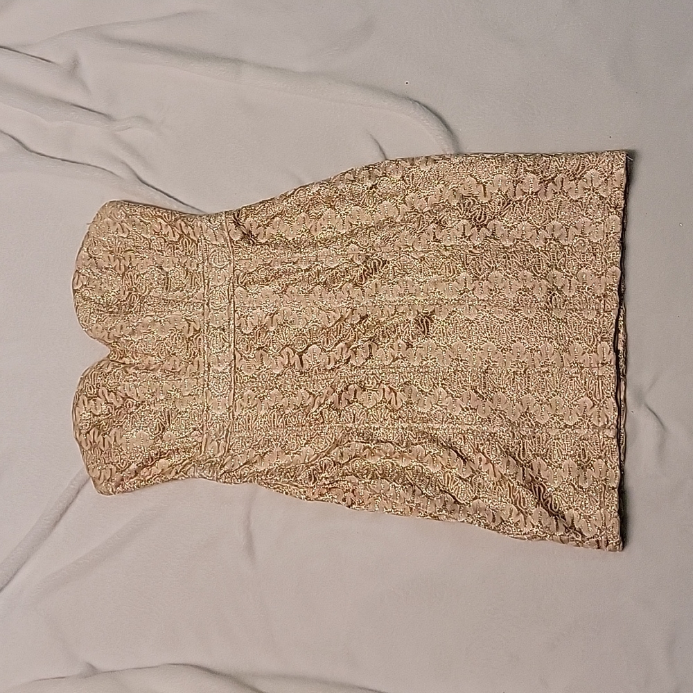 Strapless dress!